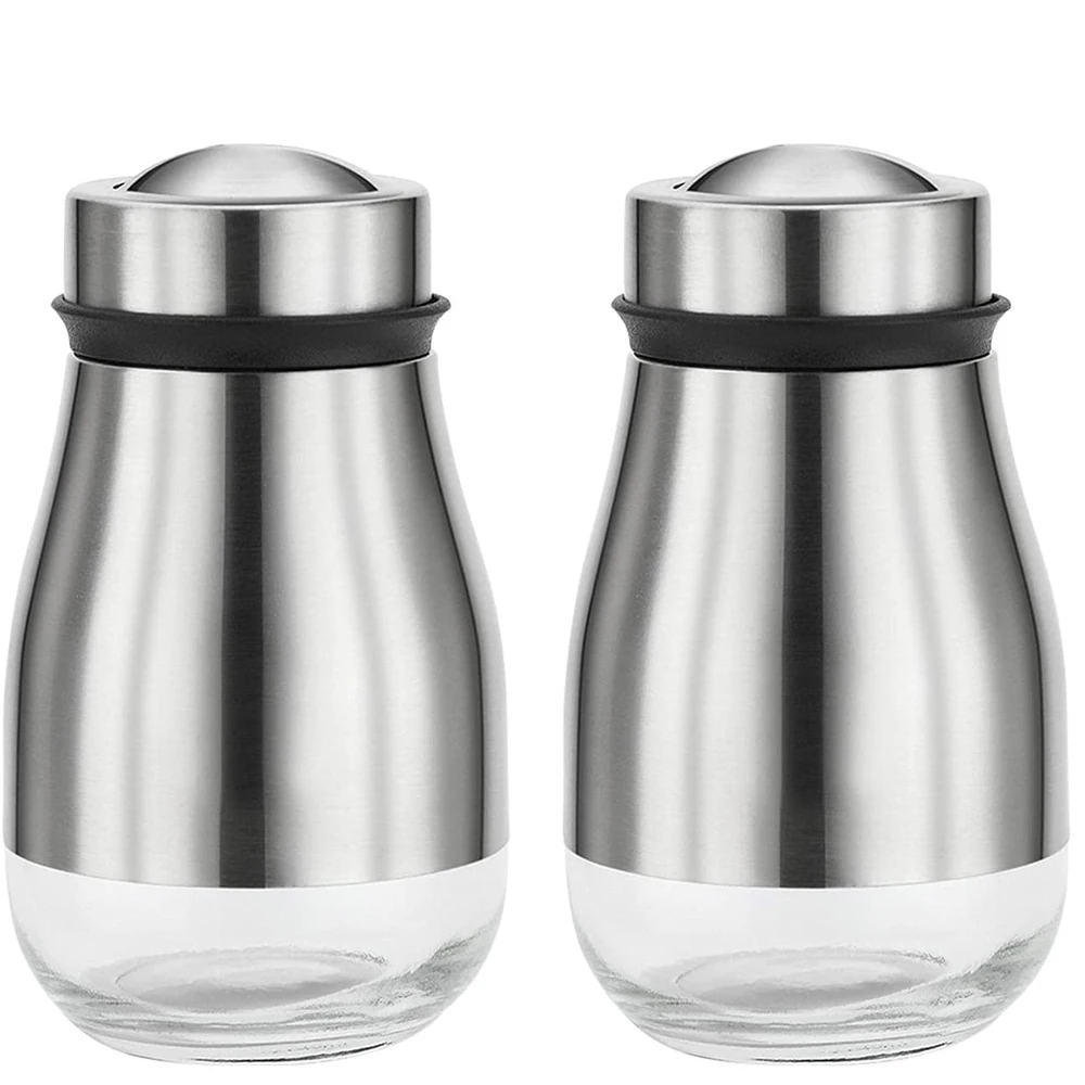 2 Pcs Salt and Pepper Shakers Set - Salt Shaker with Adjustable Pour Holes - Pice Dispenser Refillable for Kitchen or Restaurant
2 Pcs Salt and Pepper Shakers Set - Salt Shaker with Adjustable Pour Holes - Pice Dispenser Refillable for Kitchen or Restaurant