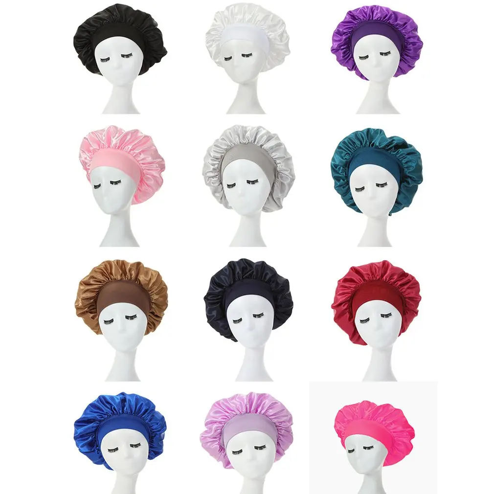 Women's Satin Solid Sleeping Hat High Elastic Night Sleep Cap Hair Care Bonnet Nightcap For Women Men Unisex Cap
Women's Satin Solid Sleeping Hat High Elastic Night Sleep Cap Hair Care Bonnet Nightcap For Women Men Unisex Cap