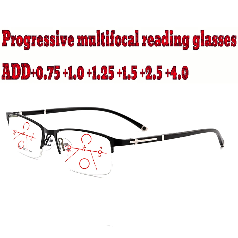 Progressive Multifocal Reading Glasses Business men full frame comfort TR90+1.0 +1.5 +1.75 +2.0 +2.5 +3 +3.5 +4
Progressive Multifocal Reading Glasses Business men full frame comfort TR90+1.0 +1.5 +1.75 +2.0 +2.5 +3 +3.5 +4