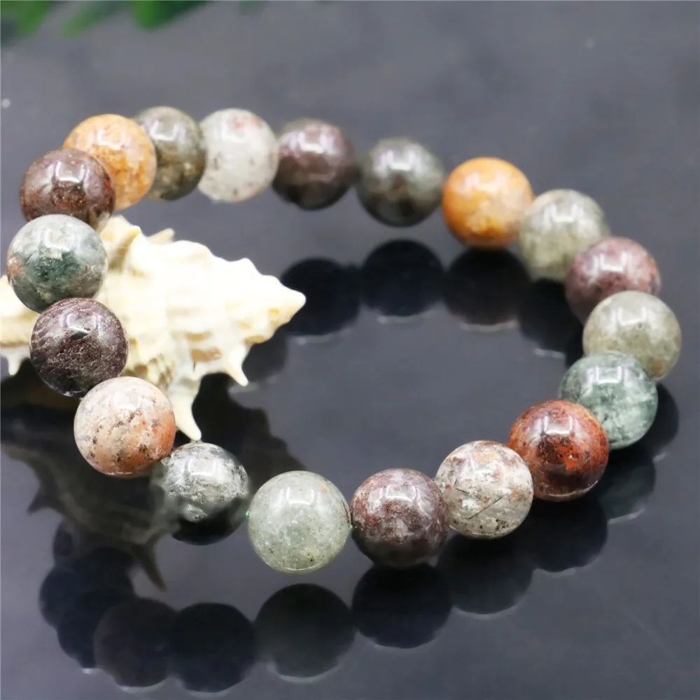 12mm Natural Multicolor Round Ghost Stone Bracelet Women Men Girl DIY Hand Made Elastic Fashion Jewelry Making Design
12mm Natural Multicolor Round Ghost Stone Bracelet Women Men Girl DIY Hand Made Elastic Fashion Jewelry Making Design