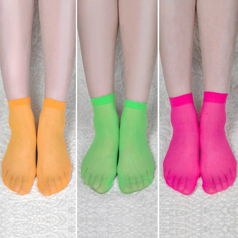 Neon Color Women Ankle Socks High Fashion Shinny Color Female Short Sock Candy Color Green Yellow Pink Spring Summer Mesh Cool
Neon Color Women Ankle Socks High Fashion Shinny Color Female Short Sock Candy Color Green Yellow Pink Spring Summer Mesh Cool