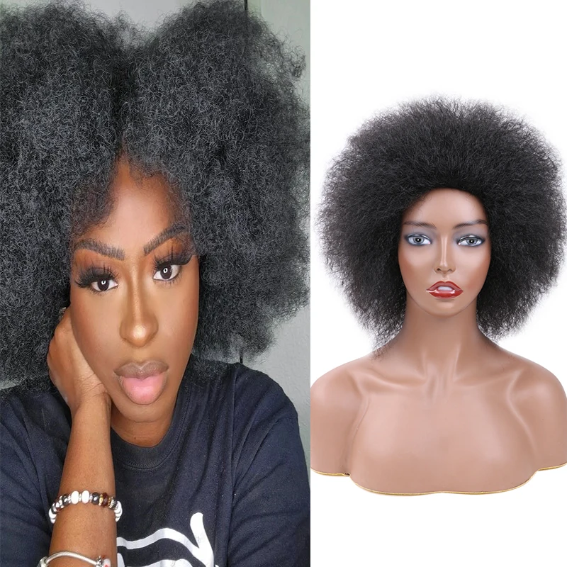 Full Star Short 6” Hair Afro Kinky Curly Wigs For Black Women African Synthetic Omber Glueless Cosplay Wigs High Temperature Wig
Full Star Short 6” Hair Afro Kinky Curly Wigs For Black Women African Synthetic Omber Glueless Cosplay Wigs High Temperature Wig