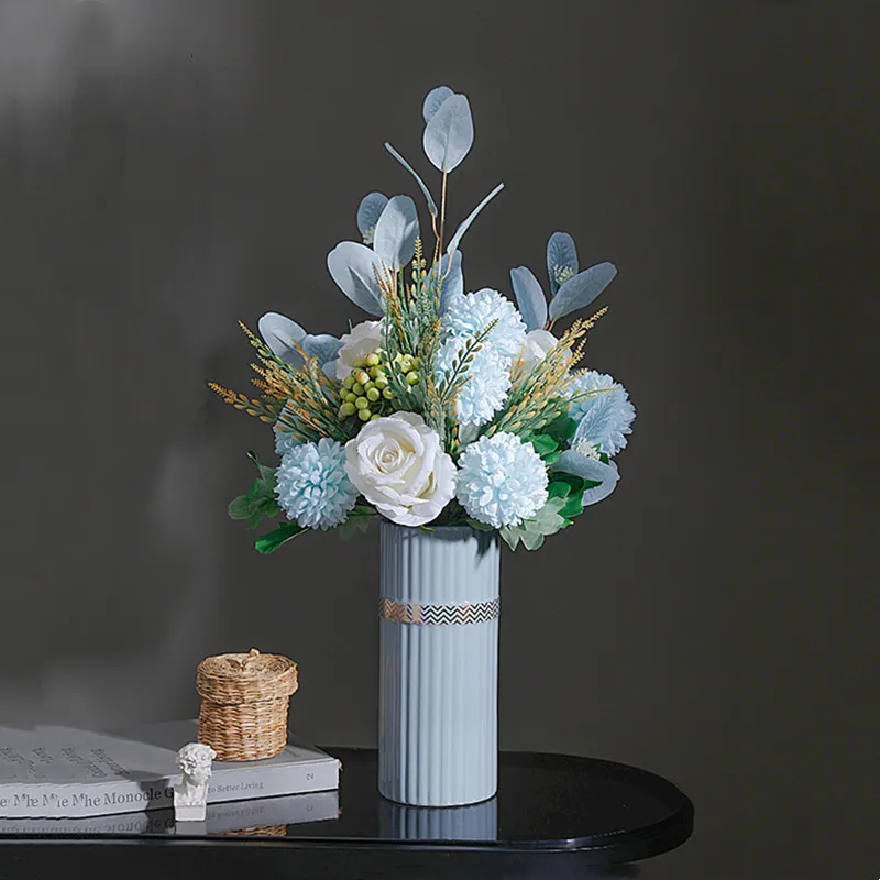 Artificial Hybrid Flower Ceramic Vase Set Home Decoration Beautiful Tall Style Blue Series Bottle Luxury Furniture
Artificial Hybrid Flower Ceramic Vase Set Home Decoration Beautiful Tall Style Blue Series Bottle Luxury Furniture
