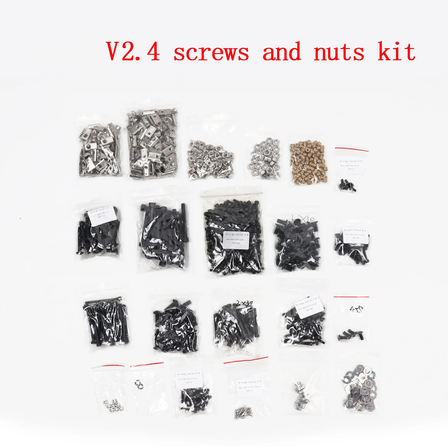 Blurolls Voron 2.4 3d Printer Project Fasteners Screws Nuts Full Kit Voron2.4 V2.4 Screws nut Full Kit
Blurolls Voron 2.4 3d Printer Project Fasteners Screws Nuts Full Kit Voron2.4 V2.4 Screws nut Full Kit