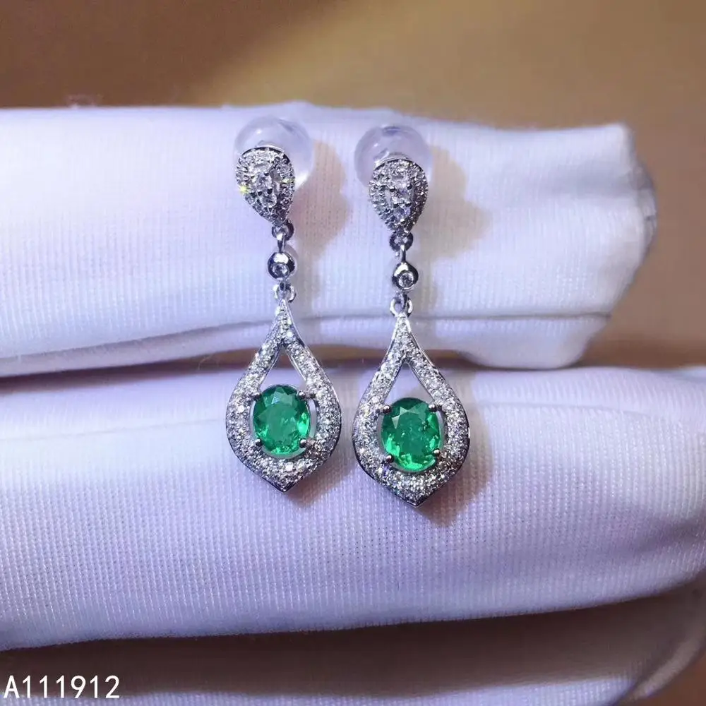 KJJEAXCMY fine jewelry natural Emerald 925 sterling silver women earrings new Ear Studs support test luxury hot selling
KJJEAXCMY fine jewelry natural Emerald 925 sterling silver women earrings new Ear Studs support test luxury hot selling