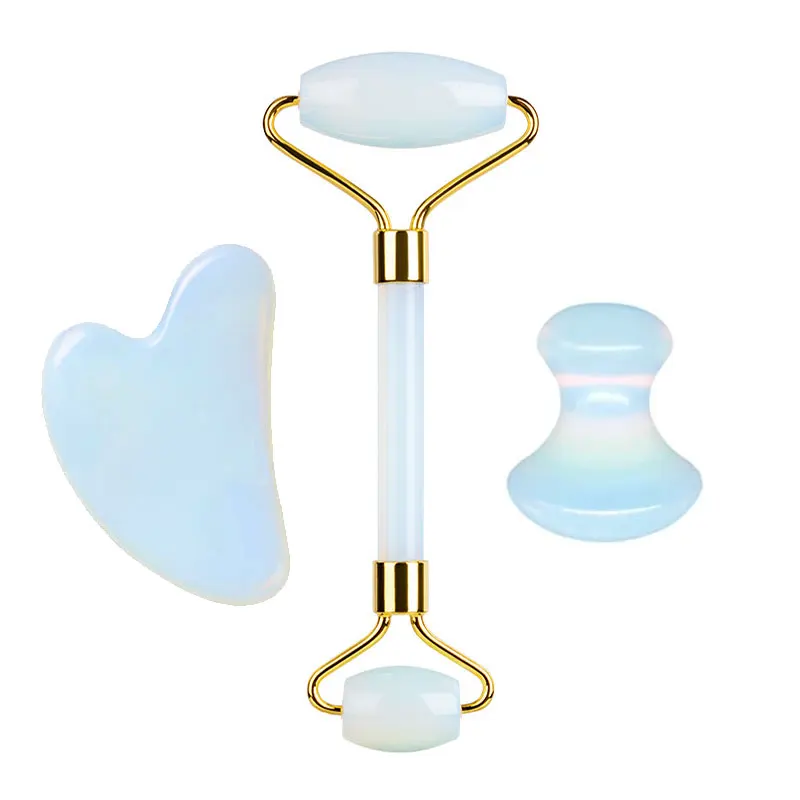 Natural Opal Facial Massage Roller Gouache Scraper Set Gouache Stone Roller Massager For Face Gua Sha Scraper Anti Wrinkle Tools
Natural Opal Facial Massage Roller Gouache Scraper Set Gouache Stone Roller Massager For Face Gua Sha Scraper Anti Wrinkle Tools