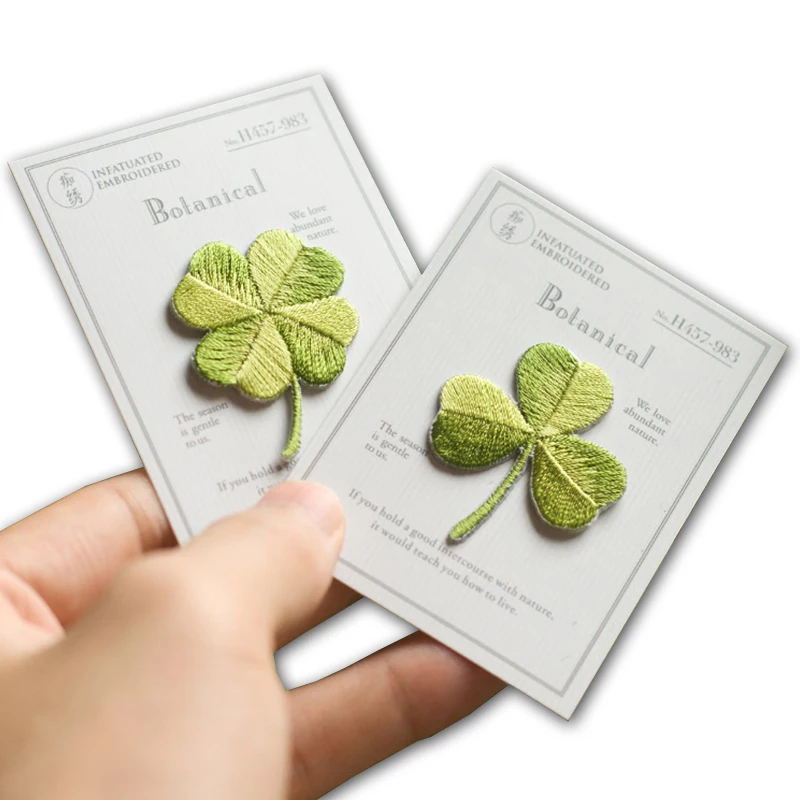 4pcs/lot Lucky Clover Embroidery Patches Sew on Applique Iron Patch for Clothing Shoes DIY Craft Repair Clothes Sticker Cute
4pcs/lot Lucky Clover Embroidery Patches Sew on Applique Iron Patch for Clothing Shoes DIY Craft Repair Clothes Sticker Cute