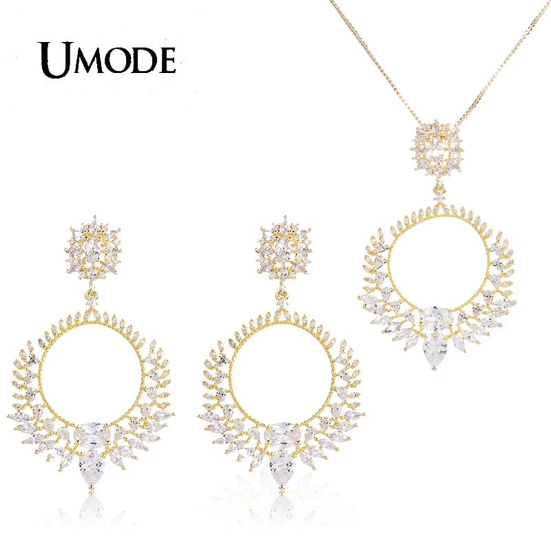UMODE Flower Cluster Jewelry Set for Women Cute CZ Stud Earrings and Chain Pendant Necklaces Wedding Accessories Gifts US0141
UMODE Flower Cluster Jewelry Set for Women Cute CZ Stud Earrings and Chain Pendant Necklaces Wedding Accessories Gifts US0141