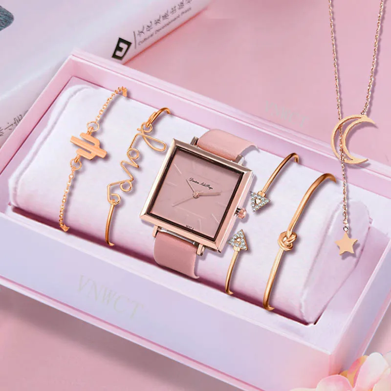 Women's Luxury Quartz Watches Bracelet Necklace Set Fashion WristWatch Ladies Watch Women Dress Reloj Mujer Black Clock Gift
Women's Luxury Quartz Watches Bracelet Necklace Set Fashion WristWatch Ladies Watch Women Dress Reloj Mujer Black Clock Gift