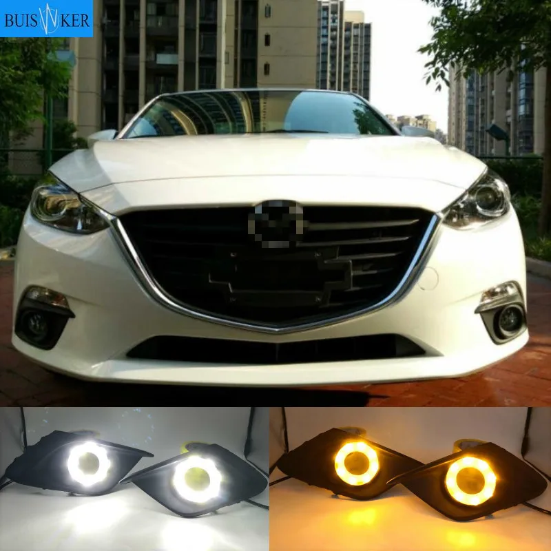DRL For Mazda 3 Mazda3 Axela 2014 2015 2016 LED DRL Daytime Running Lights Daylight Fog lamp with turn signal light
DRL For Mazda 3 Mazda3 Axela 2014 2015 2016 LED DRL Daytime Running Lights Daylight Fog lamp with turn signal light
