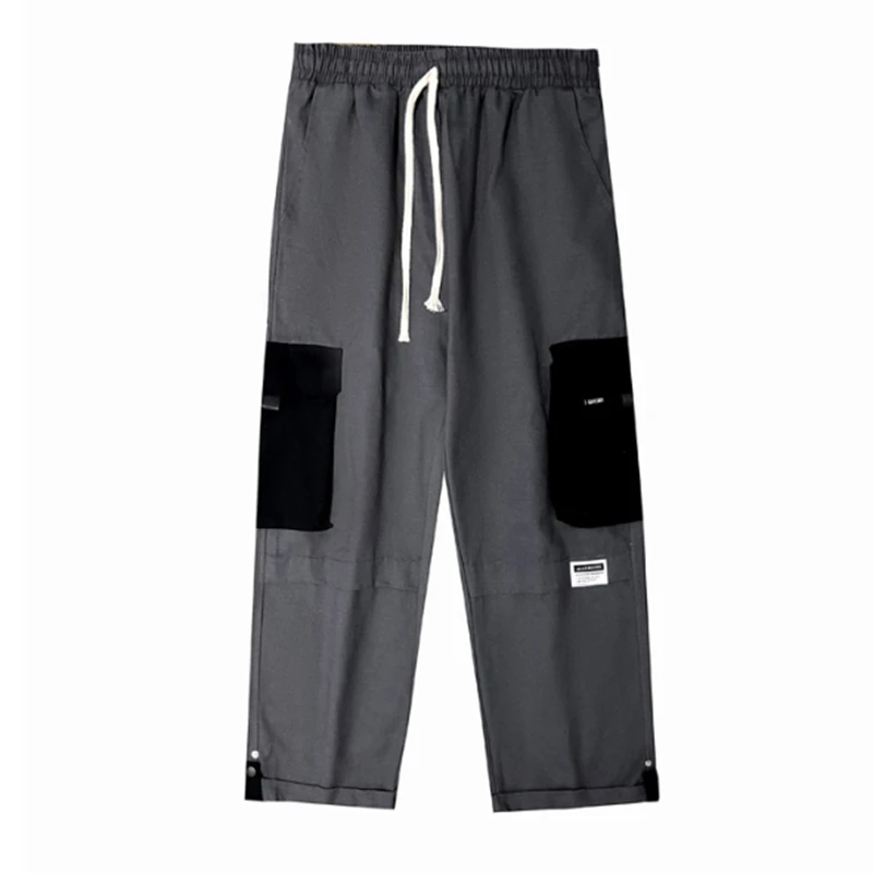Hip Hop Men's Cargo Pants Outdoor Joggers Loose Straight Trousers Solid Big Pocket Patchwork Elastic Waist Sweatpants Plus Size
Hip Hop Men's Cargo Pants Outdoor Joggers Loose Straight Trousers Solid Big Pocket Patchwork Elastic Waist Sweatpants Plus Size
