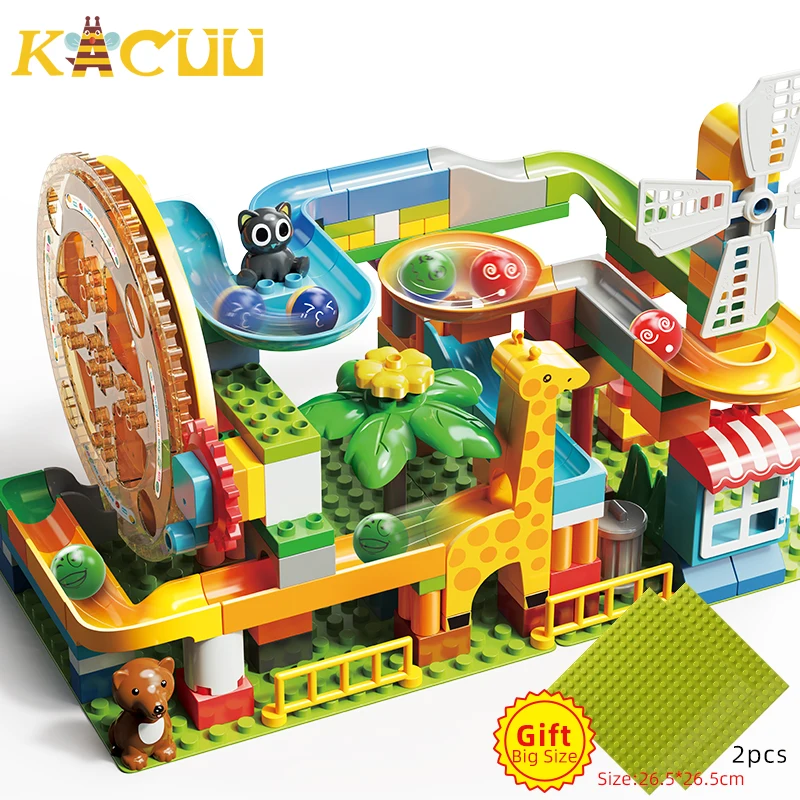 Big Size Building Blocks Marble Race Run Blocks Big Particle Construction Building Bricks Toys Children Gifts
Big Size Building Blocks Marble Race Run Blocks Big Particle Construction Building Bricks Toys Children Gifts