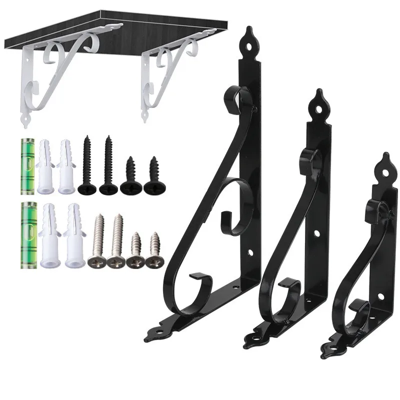 2PC Wall Mounted Shelf Bracket Metal Right Angle Fixed Support Black White Decoration Display Rack Furniture Hardware Accessorie
2PC Wall Mounted Shelf Bracket Metal Right Angle Fixed Support Black White Decoration Display Rack Furniture Hardware Accessorie
