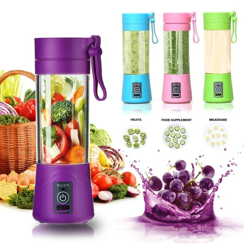 400ml USB Rechargeable Juicer Bottle Cup Juice Citrus Blender Lemon Vegetables Fruit Milkshake Smoothie Squeezers Reamers Bottle
400ml USB Rechargeable Juicer Bottle Cup Juice Citrus Blender Lemon Vegetables Fruit Milkshake Smoothie Squeezers Reamers Bottle