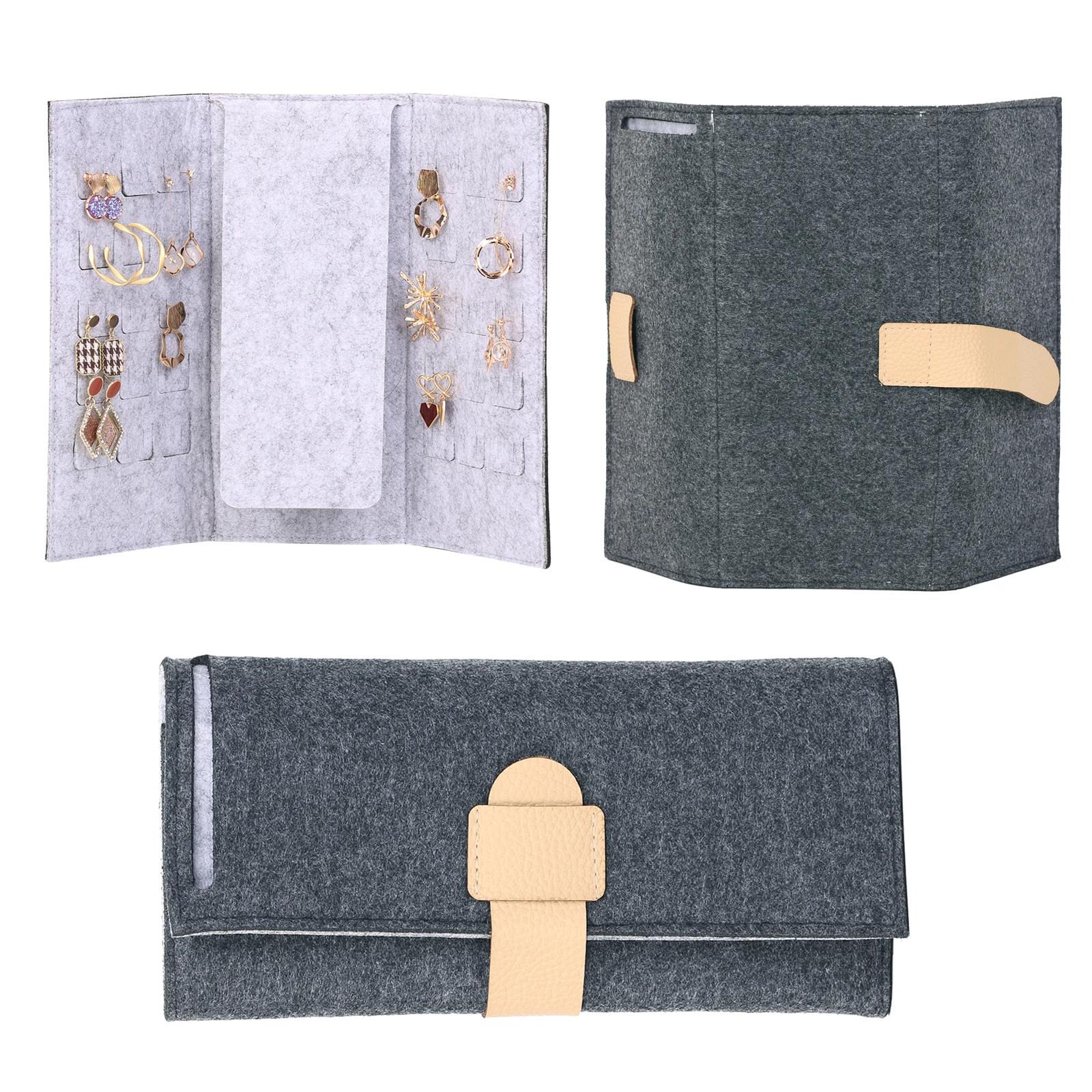 Black Portable Felt Jewelry Storage Bag Foldable Jewelry Storage Soft Bag Suitable For Travel Earrings Ring Necklace Jewelry
Black Portable Felt Jewelry Storage Bag Foldable Jewelry Storage Soft Bag Suitable For Travel Earrings Ring Necklace Jewelry