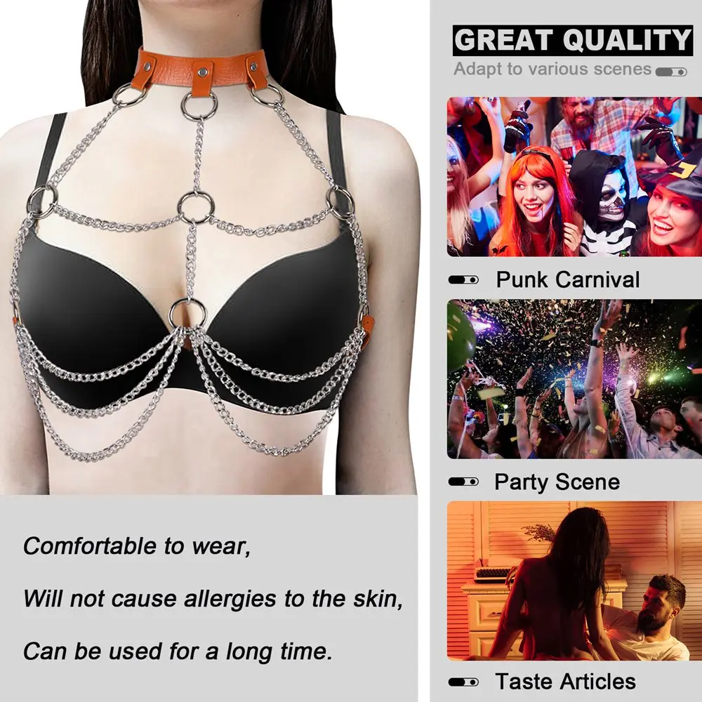 Punk Leather Hollow Bra Harajuku Bondage Body Erotic Lingerie Harness Belt For Garters Women Goth Festival Rave Exotic Costumes
Punk Leather Hollow Bra Harajuku Bondage Body Erotic Lingerie Harness Belt For Garters Women Goth Festival Rave Exotic Costumes