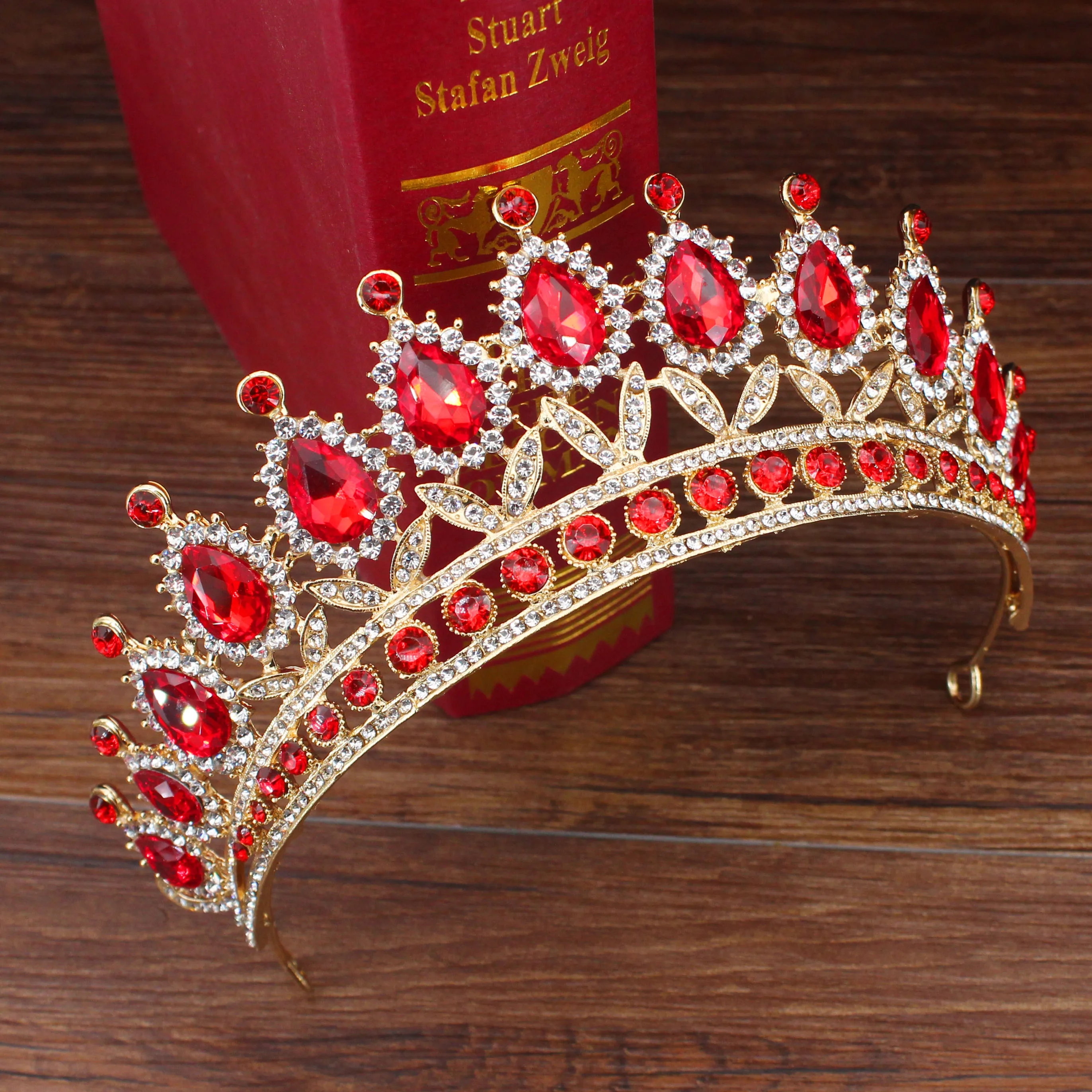 Wedding Bridal Tiara Crown Bride Red Crystal Diadem For Girls Hair Ornaments Head Jewelry Accessories Women Headpiece
Wedding Bridal Tiara Crown Bride Red Crystal Diadem For Girls Hair Ornaments Head Jewelry Accessories Women Headpiece