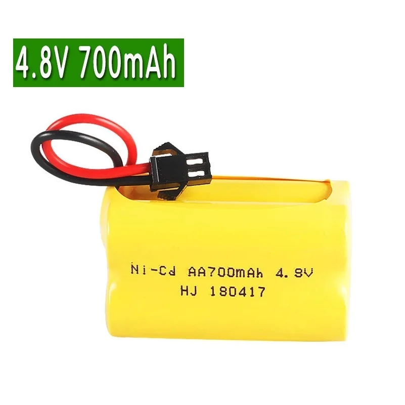 Batería recargable 4.8V 700mAh con conector T para juguetes RC