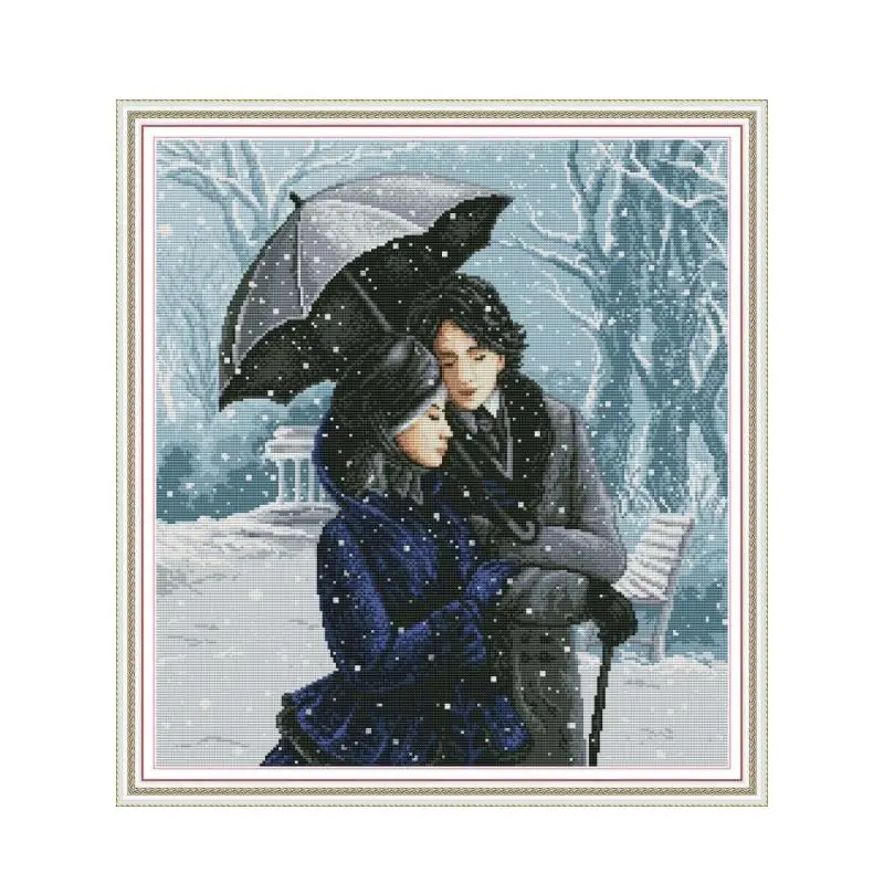 Couple in the snow cross stitch kit aida 14ct 11ct count print canvas cross stitches needlework embroidery DIY handmade
Couple in the snow cross stitch kit aida 14ct 11ct count print canvas cross stitches needlework embroidery DIY handmade