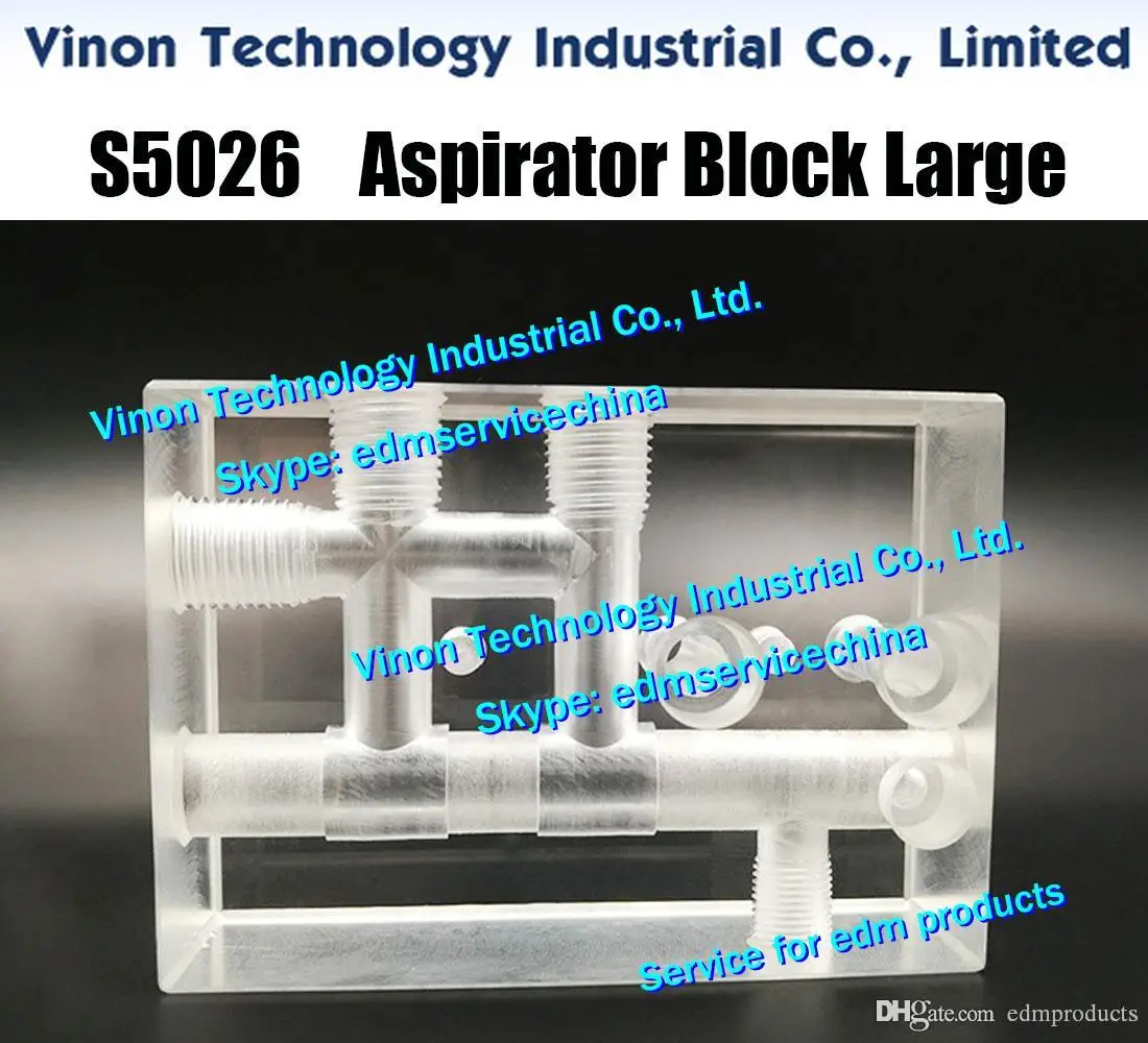 3081247 S5026 edm Aspirator Block Large 96x65x40mm for Sodic k A280.A300.A320 series wire cut edm machines
3081247 S5026 edm Aspirator Block Large 96x65x40mm for Sodic k A280.A300.A320 series wire cut edm machines