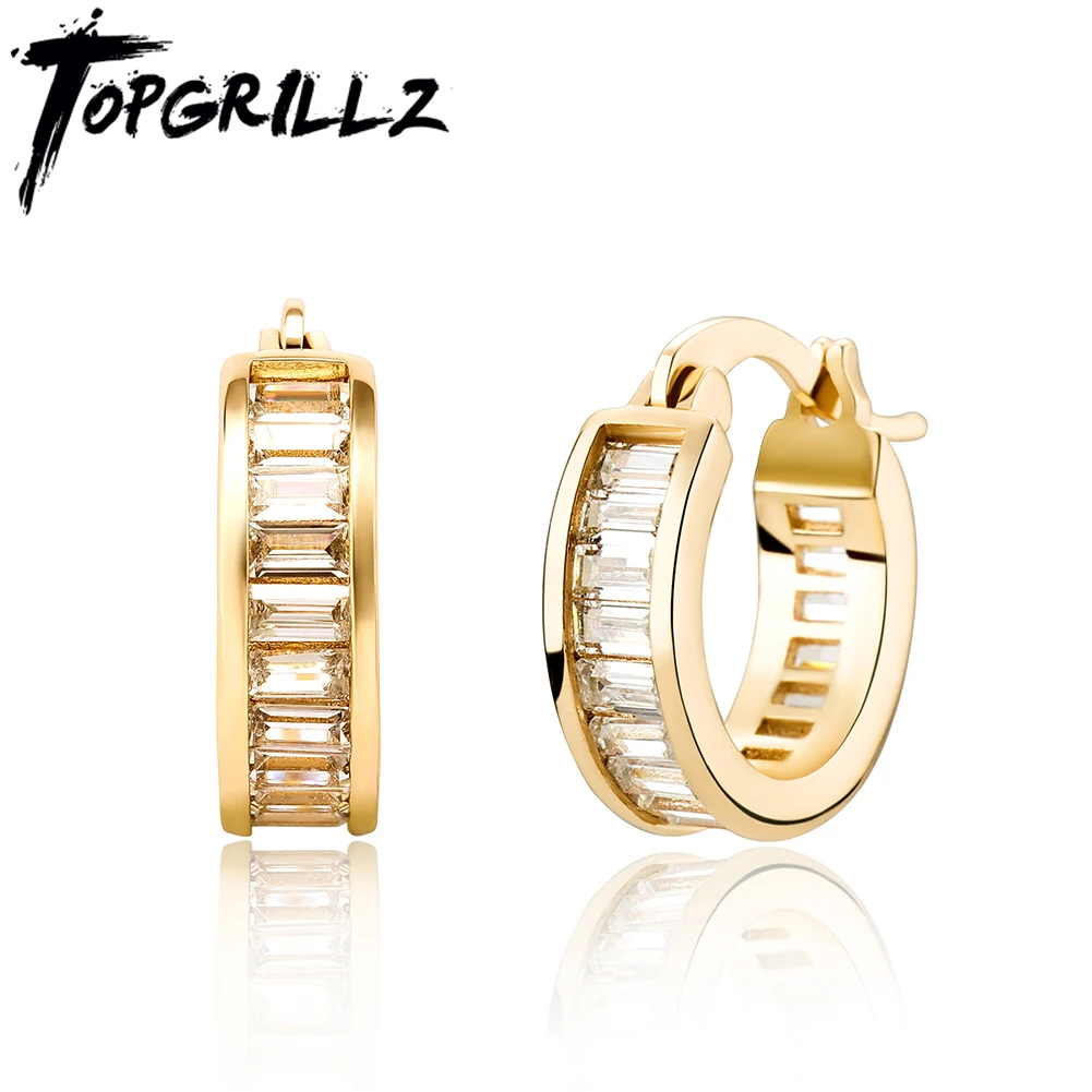 TOPGRILLZ 2021 новые багет серьги-кольца с цирконом Позолоченные кубические серьги в стиле хип-хоп Простые Модные ювелирные изделия подарок для девочек
TOPGRILLZ 2021 новые багет серьги-кольца с цирконом Позолоченные кубические серьги в стиле хип-хоп Простые Модные ювелирные изделия подарок для девочек