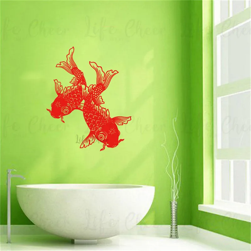 Koi Fish Wall Decal Asian Chinese Style Fish Wall Vinyl Sticker Home Decoration Good Luck Symbol Wall Murals Koi Stickers AC393
Koi Fish Wall Decal Asian Chinese Style Fish Wall Vinyl Sticker Home Decoration Good Luck Symbol Wall Murals Koi Stickers AC393