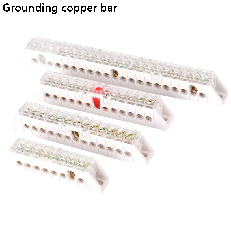 8 / 12 / 18 hole zero line bar 7 * 9 grounding copper bar zero line 6 + 6 ground line bar wiring terminal
8 / 12 / 18 hole zero line bar 7 * 9 grounding copper bar zero line 6 + 6 ground line bar wiring terminal