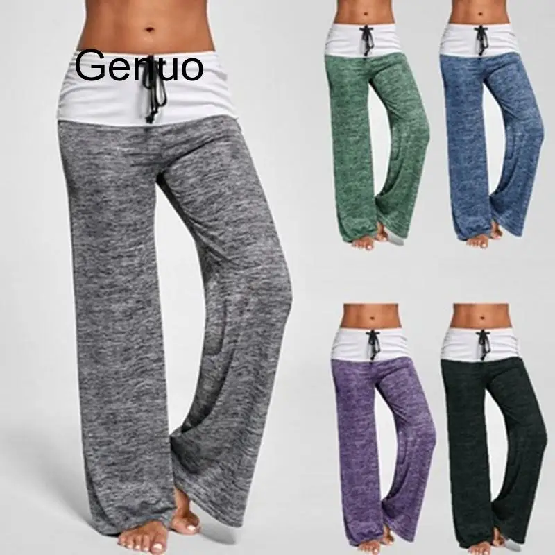 Wide Leg Pants Women High Waist Trousers Plaid Waxy Soft And Comfortable Pants Female Pure Of Casual Loose Women 
Wide Leg Pants Women High Waist Trousers Plaid Waxy Soft And Comfortable Pants Female Pure Of Casual Loose Women