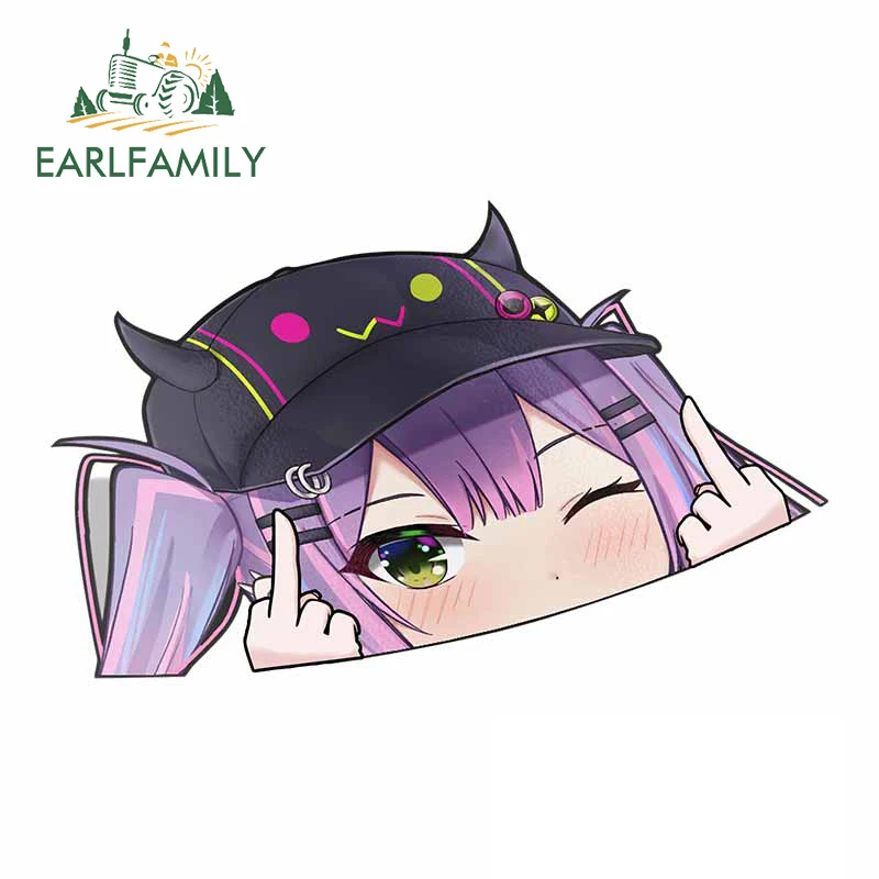 EARLFAMILY Tokino Sora Hololive Middle Finger Peeker Car Sticker Big Head Anime Vinyl JDM Window Trunk Decal Cartoon Car Styling
EARLFAMILY Tokino Sora Hololive Middle Finger Peeker Car Sticker Big Head Anime Vinyl JDM Window Trunk Decal Cartoon Car Styling