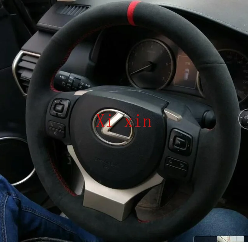 Кожаный замшевый чехол на руль для Lexus NX200/ES300/240 RX270 IS LS GS, ручная работа, украшение интерьера автомобиля
Кожаный замшевый чехол на руль для Lexus NX200/ES300/240 RX270 IS LS GS, ручная работа, украшение интерьера автомобиля