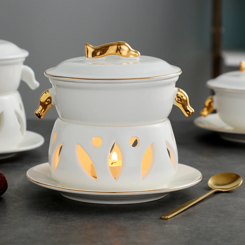 Guci bird's nest bowl dessert bowl Phnom Penh double ear bowl ceramic covered European palace stew cup tremella bowl
Guci bird's nest bowl dessert bowl Phnom Penh double ear bowl ceramic covered European palace stew cup tremella bowl