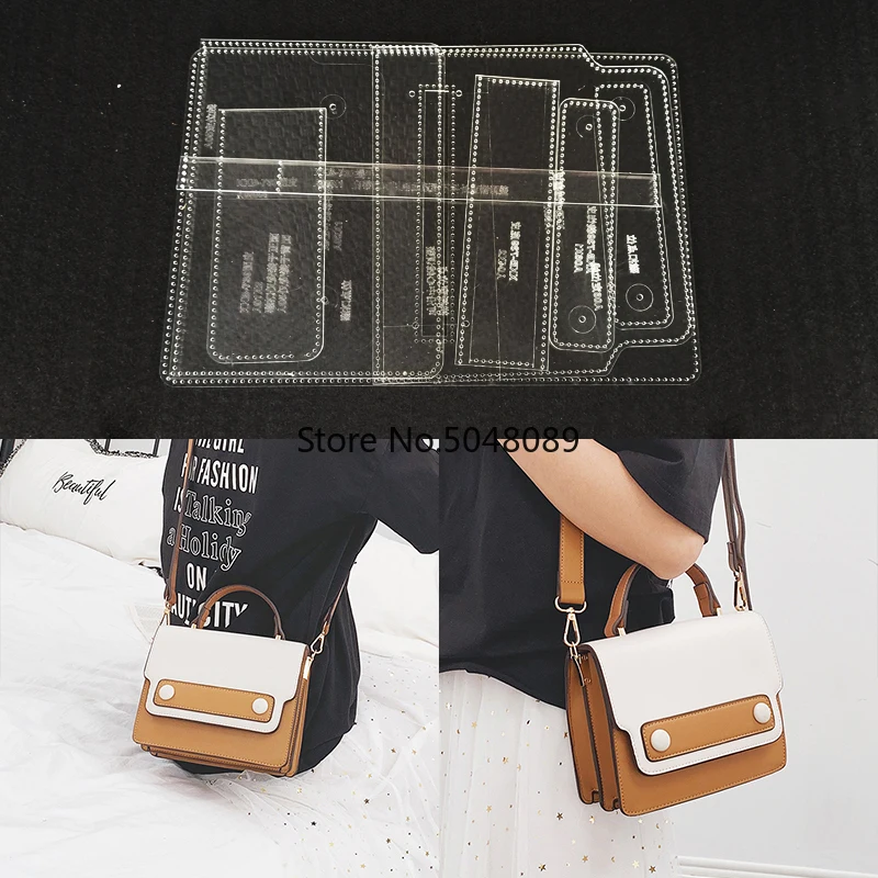 Leather Diy Women Shoulder Bag handbag Pattern Stencil Acrylic Template Handmade Leathercraft Tool set Sewing Pattern 20x15x8cm
Leather Diy Women Shoulder Bag handbag Pattern Stencil Acrylic Template Handmade Leathercraft Tool set Sewing Pattern 20x15x8cm