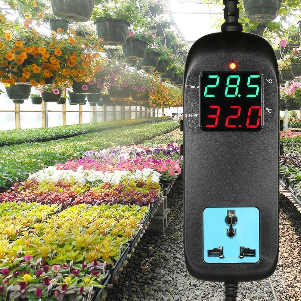 Temperature Controller LED Digital Display Electronic Thermostat Thermocouple Great Thermostat Breeding with Socket AC 90V~250V
Temperature Controller LED Digital Display Electronic Thermostat Thermocouple Great Thermostat Breeding with Socket AC 90V~250V