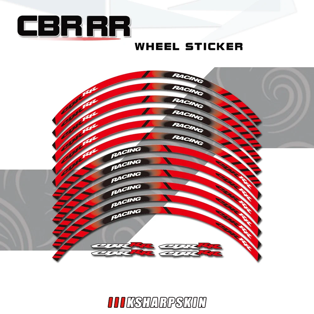 Motorcycle tire inner ring reflective stripe stickers personalized multi-color tape decorative decals for Honda CBRRR cbr rr
Motorcycle tire inner ring reflective stripe stickers personalized multi-color tape decorative decals for Honda CBRRR cbr rr