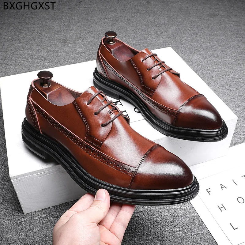 Black Dress Shoes Mens Designer Brown Oxford Leather Shoes Men Formal Party Shoes for Men 2024 Chaussure Homme Zapatos De Hombre
Black Dress Shoes Mens Designer Brown Oxford Leather Shoes Men Formal Party Shoes for Men 2024 Chaussure Homme Zapatos De Hombre