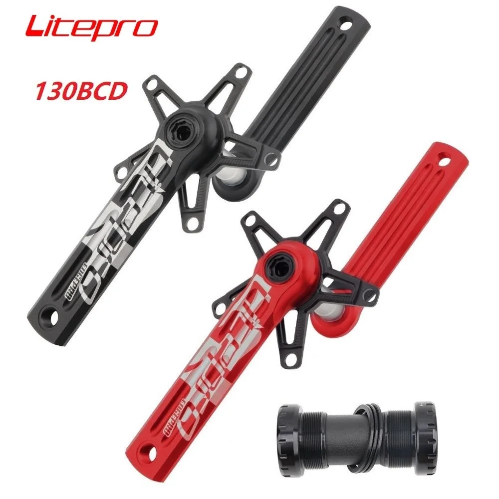 New Litepro 130BCD Crankset Crank 170mm Aluminum Alloy CNC Red Black 5Claw Press-in Bottom Bracket Road Folding Bike Part
New Litepro 130BCD Crankset Crank 170mm Aluminum Alloy CNC Red Black 5Claw Press-in Bottom Bracket Road Folding Bike Part