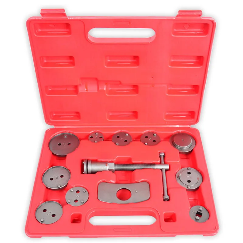 12pcs / set Universal Car Rear Brake Wind Disc Brake Caliper Piston Compressor Tool Kit for Most Cars Garage Repair Tools
12pcs / set Universal Car Rear Brake Wind Disc Brake Caliper Piston Compressor Tool Kit for Most Cars Garage Repair Tools