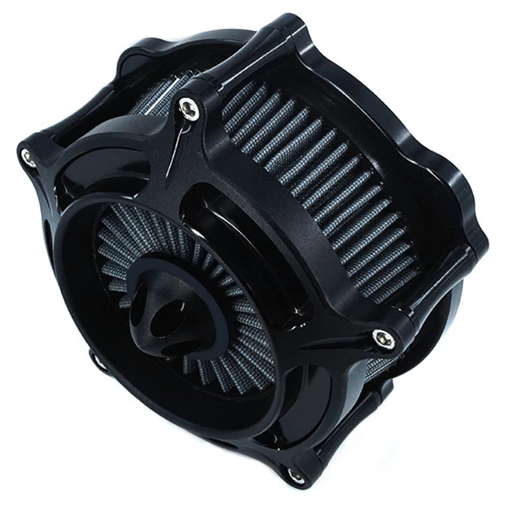 Air Cleaner Motorcycle Filter Turbine Cnc Cut Kit Black for Harley Touring 2017 - up Road King 2017 - up Softail 2018 - up
Air Cleaner Motorcycle Filter Turbine Cnc Cut Kit Black for Harley Touring 2017 - up Road King 2017 - up Softail 2018 - up