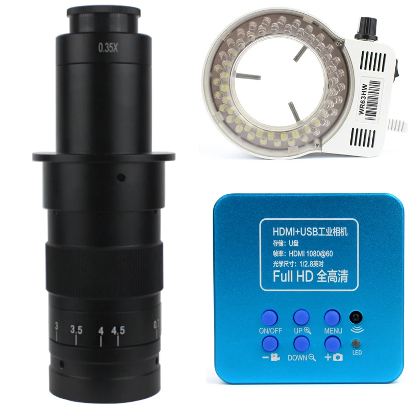 Full HD 1080P HDMI USB Industrial Electronic Digital Video Microscope Camera C Mount Lens For Phone CPU PCB Soldering Repair
Full HD 1080P HDMI USB Industrial Electronic Digital Video Microscope Camera C Mount Lens For Phone CPU PCB Soldering Repair