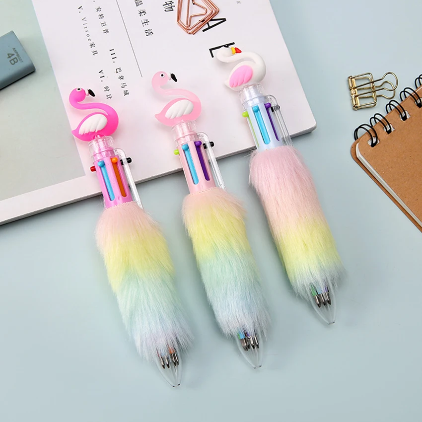 6 Color in 1 Pen Stationery Plush Cute Ballpoint Pen School Supplies Kawaii Office Pens For Gift Writing Ball Point
6 Color in 1 Pen Stationery Plush Cute Ballpoint Pen School Supplies Kawaii Office Pens For Gift Writing Ball Point