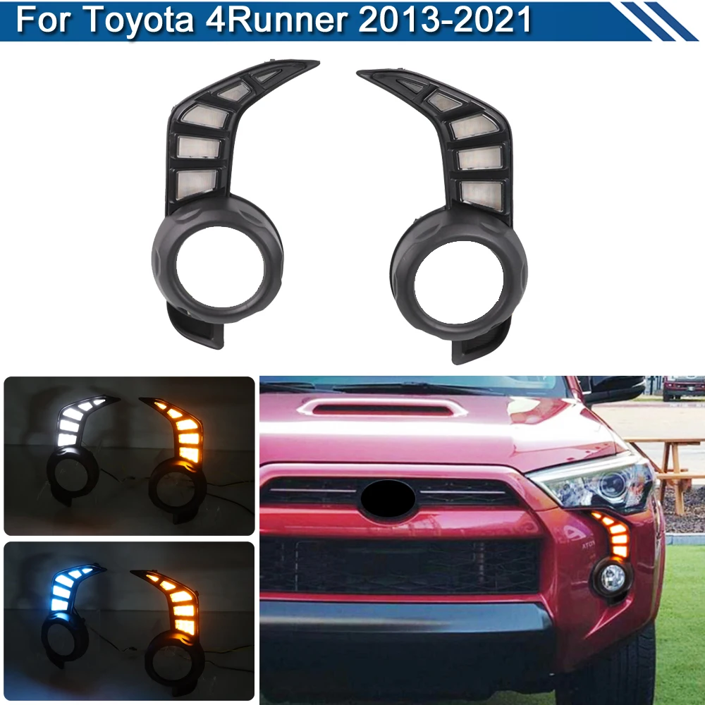2Pcs LED Fog Warning Lamp For Toyota 4Runner 2013-2021 White DRL Daytime Light Blue Night Driving Light Turn Signal Lights
2Pcs LED Fog Warning Lamp For Toyota 4Runner 2013-2021 White DRL Daytime Light Blue Night Driving Light Turn Signal Lights