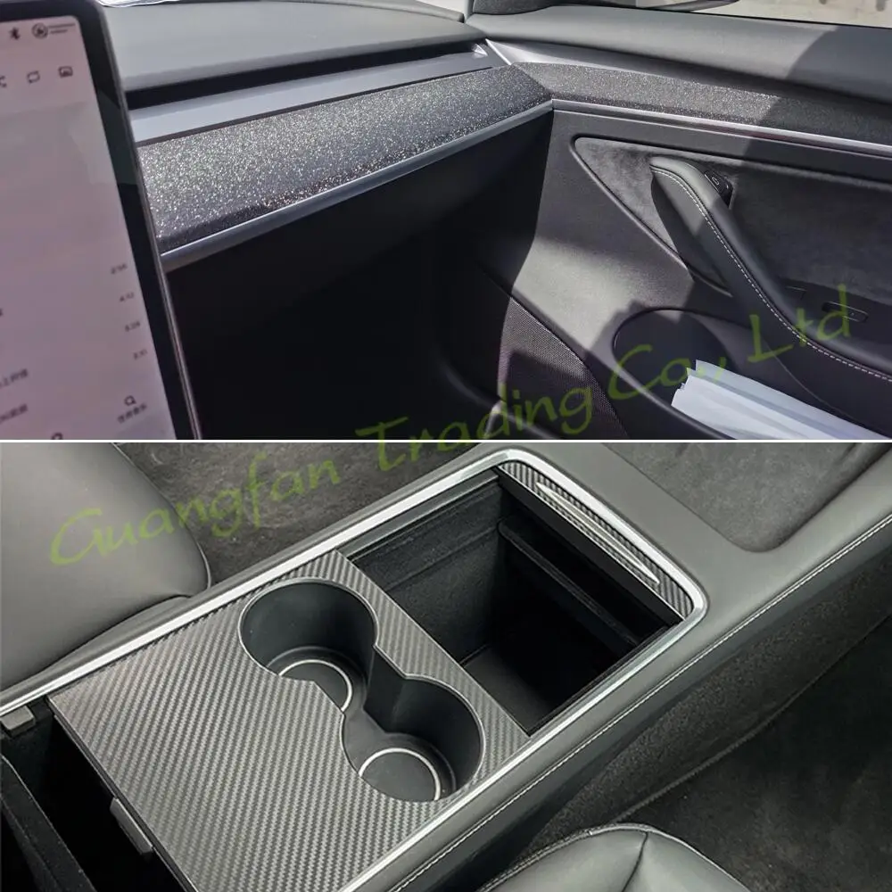 3D/5D Carbon Fiber Car Interior Cover Console Color Sticker Decals Products Parts Accessories For Tesla Model 3/Y Year 2021
3D/5D Carbon Fiber Car Interior Cover Console Color Sticker Decals Products Parts Accessories For Tesla Model 3/Y Year 2021