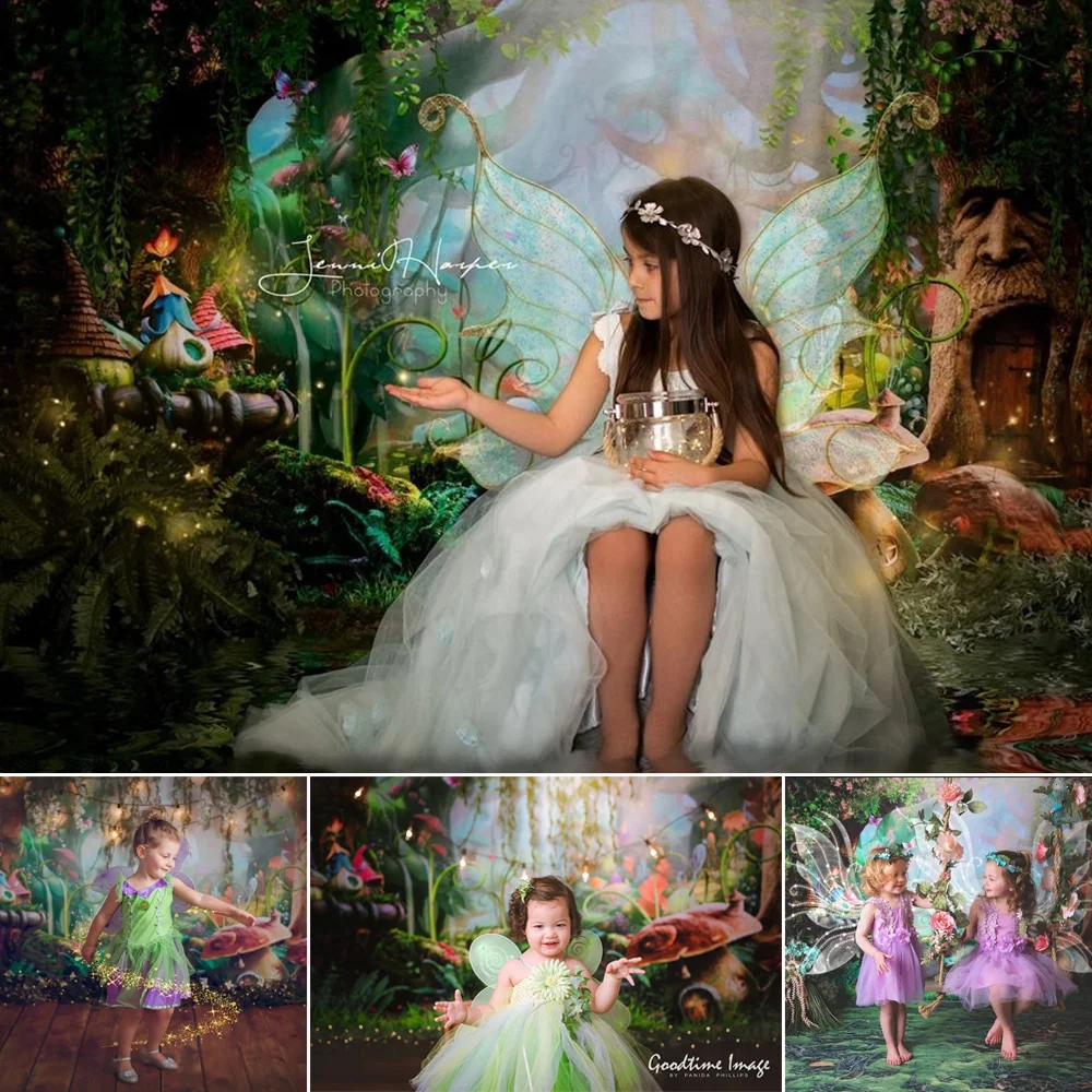 Fairy Forest Photography Background Dream Forest Flower Tree House Mushroom Wonderland Jungle Photography Backdrops Props
Fairy Forest Photography Background Dream Forest Flower Tree House Mushroom Wonderland Jungle Photography Backdrops Props