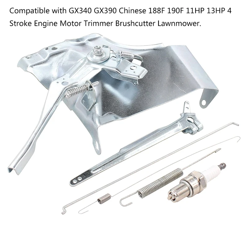Throttle Control Arm Lever Governor Link Rod Spring Kit for GX340 GX390 11HP 13HP Chinese 188F 190F 4-Stroke Motor
Throttle Control Arm Lever Governor Link Rod Spring Kit for GX340 GX390 11HP 13HP Chinese 188F 190F 4-Stroke Motor