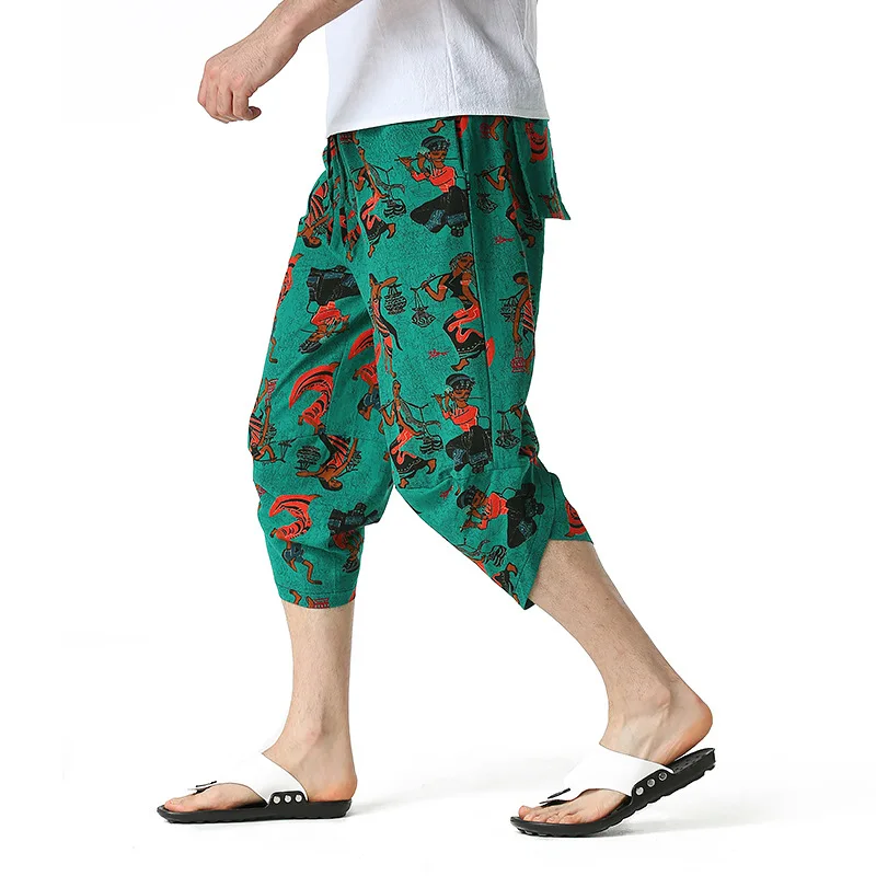 Fashion Floral Print Jogging Pants Men 2023 Summer New Cotton Linen Joggers Sweatpants Men Harajuku Streetwear Cropped Trousers
Fashion Floral Print Jogging Pants Men 2023 Summer New Cotton Linen Joggers Sweatpants Men Harajuku Streetwear Cropped Trousers