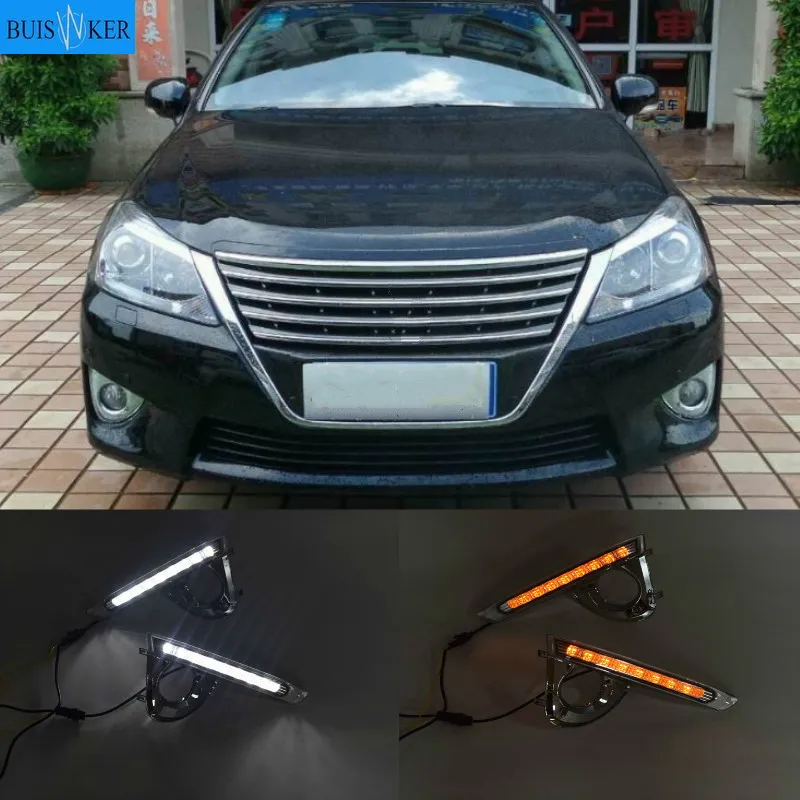 LED DRL Daytime running light DRL for Toyota Crown 2013-2015 led Fog lamp driving light with yellow turn signal light
LED DRL Daytime running light DRL for Toyota Crown 2013-2015 led Fog lamp driving light with yellow turn signal light