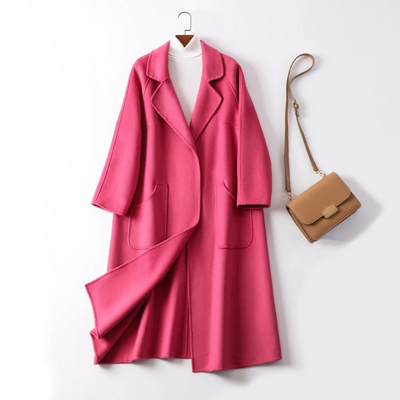 2021 Autumn New Wool Coat Female Long Loose Korean Fashion Clothes Blue Jackets and Coats Women Outwear Casaco Feminino WPY4203
2021 Autumn New Wool Coat Female Long Loose Korean Fashion Clothes Blue Jackets and Coats Women Outwear Casaco Feminino WPY4203