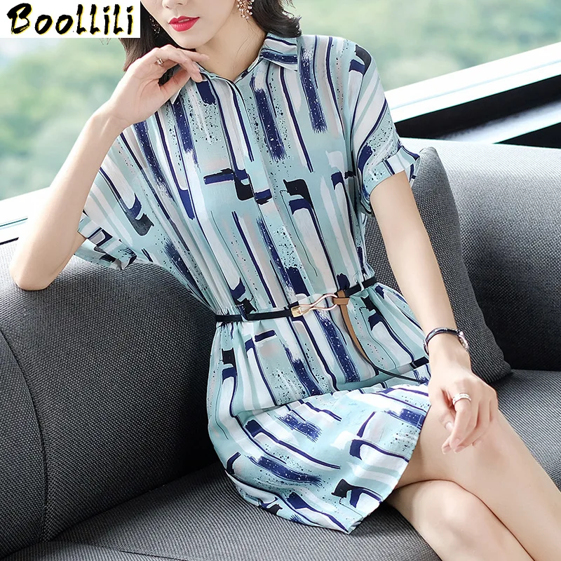 Dress Women Boollili Real Silk Dress Korean Print Midi Beach Dress Summer Dress Elegant Party Dresses Woman Vestidos Mujer
Dress Women Boollili Real Silk Dress Korean Print Midi Beach Dress Summer Dress Elegant Party Dresses Woman Vestidos Mujer