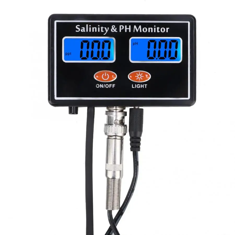 New Professional 220V 2 in1 Online PH Salinity Monitor PH Meter Salinity Tester for Aquarium Pool Water Quality Tester Tool
New Professional 220V 2 in1 Online PH Salinity Monitor PH Meter Salinity Tester for Aquarium Pool Water Quality Tester Tool
