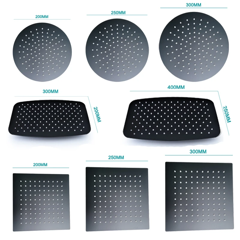 Overhead Ceiling Wall Top Shower Head Sprinkler Rainfall Matt Black Big Square Round Oval Stainless Steel 8/10/12/16 Inch Bath
Overhead Ceiling Wall Top Shower Head Sprinkler Rainfall Matt Black Big Square Round Oval Stainless Steel 8/10/12/16 Inch Bath